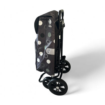 ANDERSEN Quattro Shopper Mira Grey 49L Shopping Trolley, Water-Repellent, Thermo, Height-Adjustable, Water-Repellent, Height-Adjustable