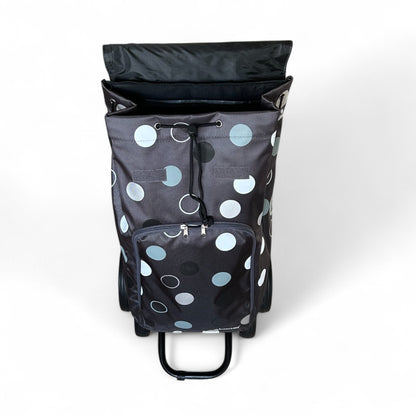 ANDERSEN Quattro Shopper Mira Grey 49L Shopping Trolley, Water-Repellent, Thermo, Height-Adjustable, Water-Repellent, Height-Adjustable