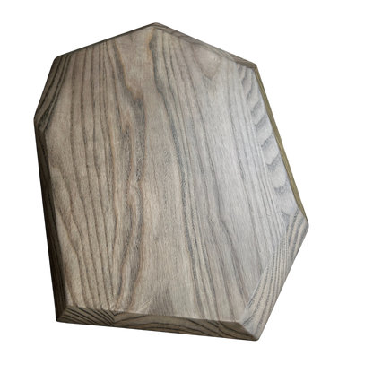 Fairmont & Main Wooden 40cm Food Board Stained Ash Rectangular Faceted Dishwasher Safe AS706