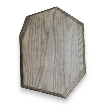 Fairmont & Main Wooden 40cm Food Board Stained Ash Rectangular Faceted Dishwasher Safe AS706