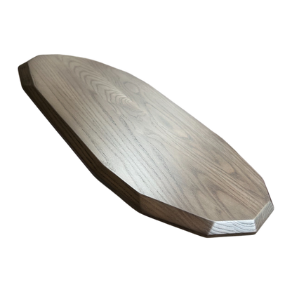 Fairmont & Main Wooden 40cm Food Board Stained Ash Oval Faceted Dishwasher Safe AS706R