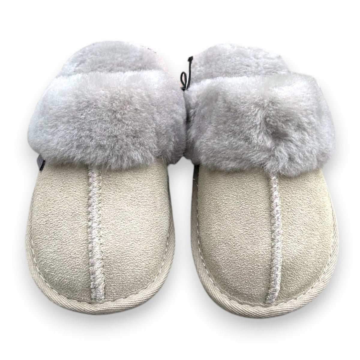 Just Sheepskin Kids Duchess Mule Slippers - Grey - Size UK 12-13