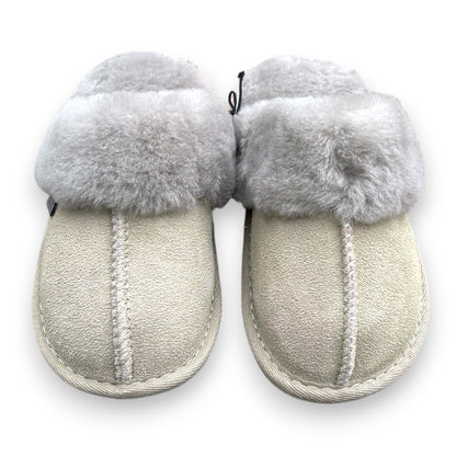 Just Sheepskin Kids Duchess Mule Slippers - Grey - Size UK 12-13