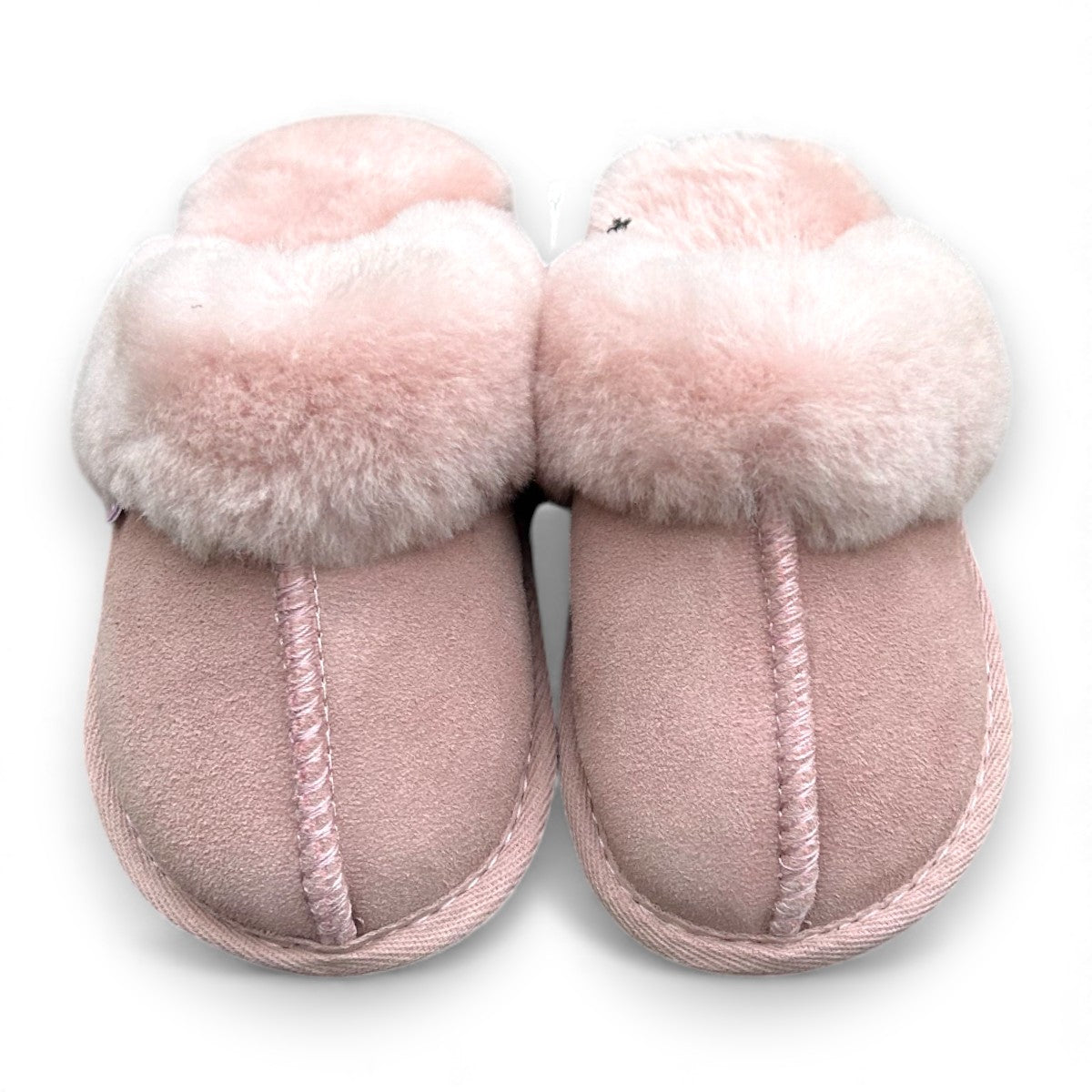Just Sheepskin Kids Duchess Mule Slippers - Pink - Size UK 12-13