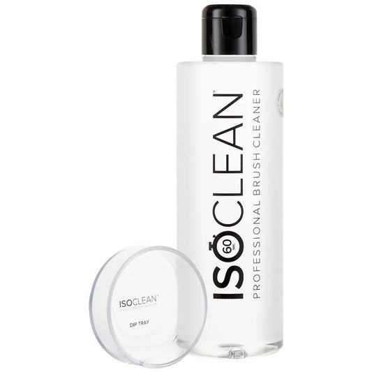 ISO CLEAN professional brush cleaner bottle with a white background