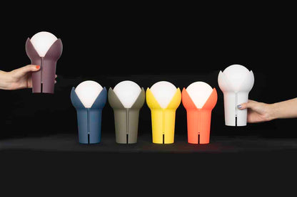 Innermost - Bud Indoor Outdoor Touch LED Lamp Cordless Rechargeable Dimming - Ash Grey