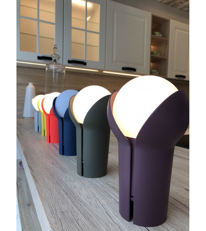 Innermost - Bud Indoor Outdoor Touch LED Lamp Cordless Rechargeable Dimming - Ash Grey
