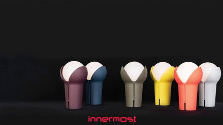 Innermost - Bud Indoor Outdoor Touch LED Lamp Cordless Rechargeable Dimming - Ash Grey