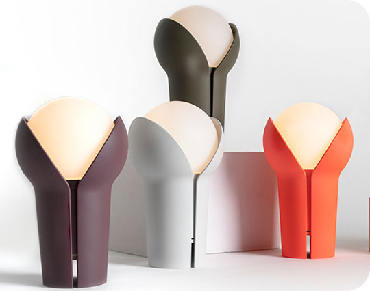 Innermost - Bud Indoor Outdoor Touch LED Lamp Cordless Rechargeable Dimming - Ash Grey