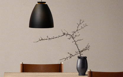 Innermost Chelsea 40 Ceiling Pendant Light – Black/Gold, 42x43cm, Aluminium/Steel, E27 LED, Industrial Modern