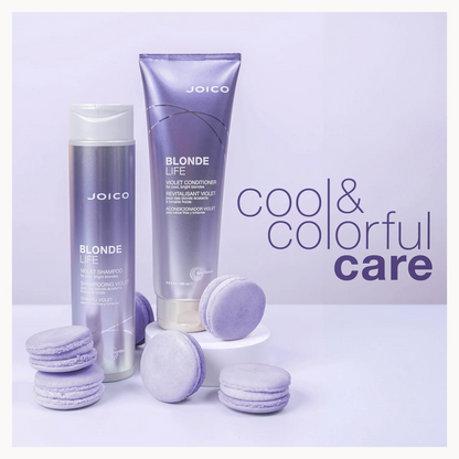 Joico hair care products with 'Cool & Colorful Care' packaging on a white background