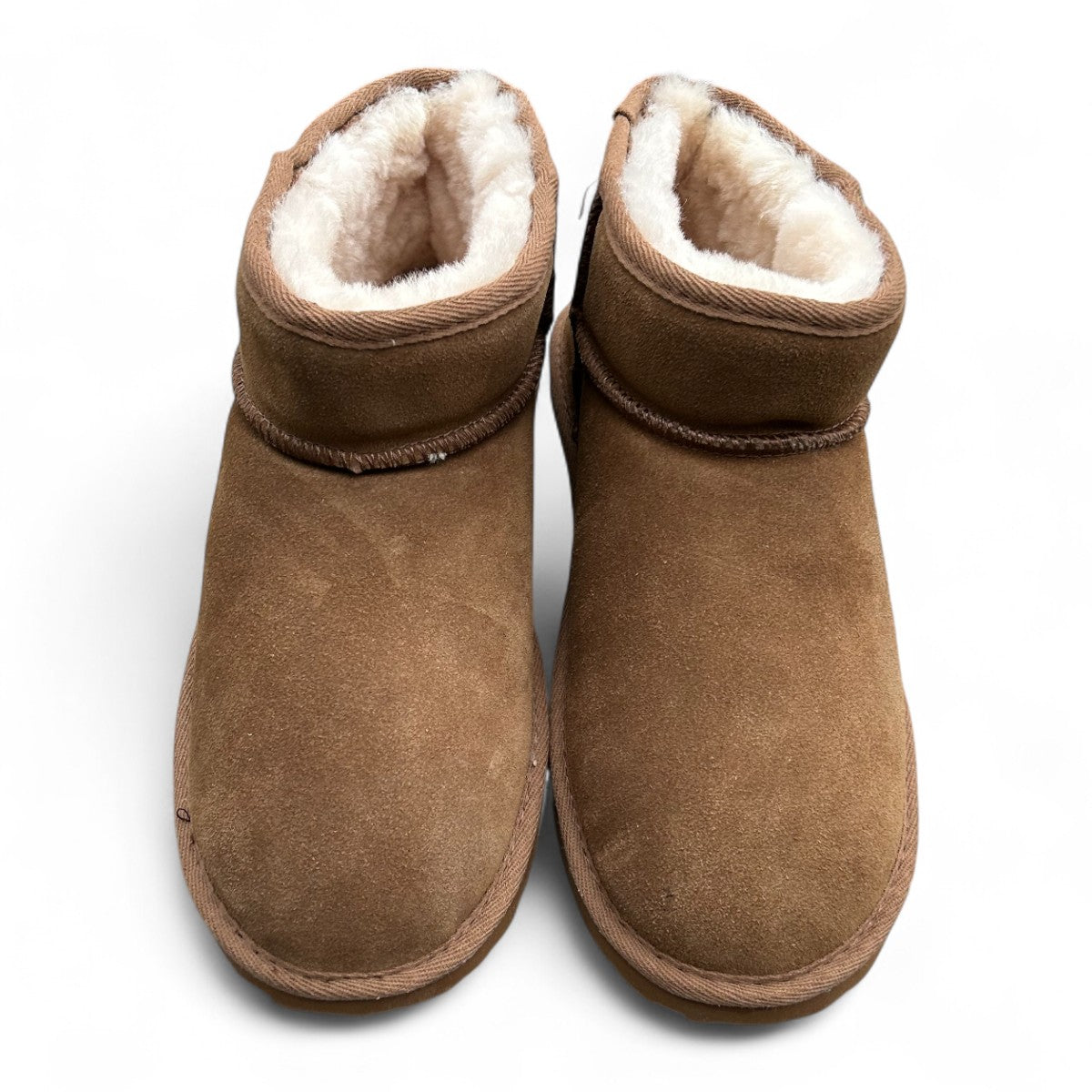 Just Sheepskin Boot Slippers in Chesnut Brown - Size UK 8 / EUR 42