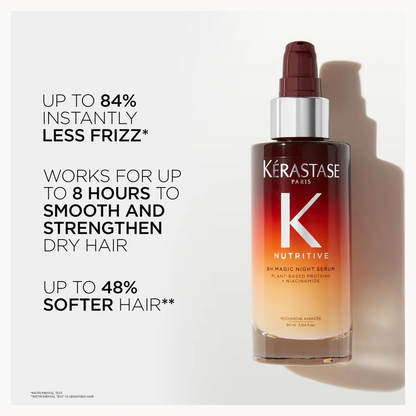 Kérastase Nutritive 8h Magic Night Serum for Dry Hair 90ml | Overnight Leave In Hair Treatment
