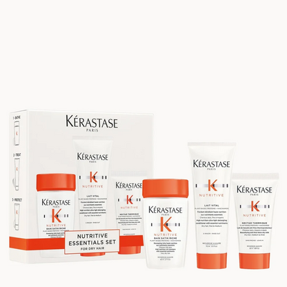Kérastase Nutritive Discovery Set for Dry Hair | Travel Trial Shampoo Conditioner Mask Gift Set