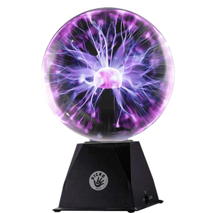 Kicko 7-Inch Plasma Ball - Purple Nebula Plasma Globe Touch and Sound Sensitive Lightning Lamp