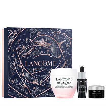 Lancème skincare set with starry night design packaging on a white background