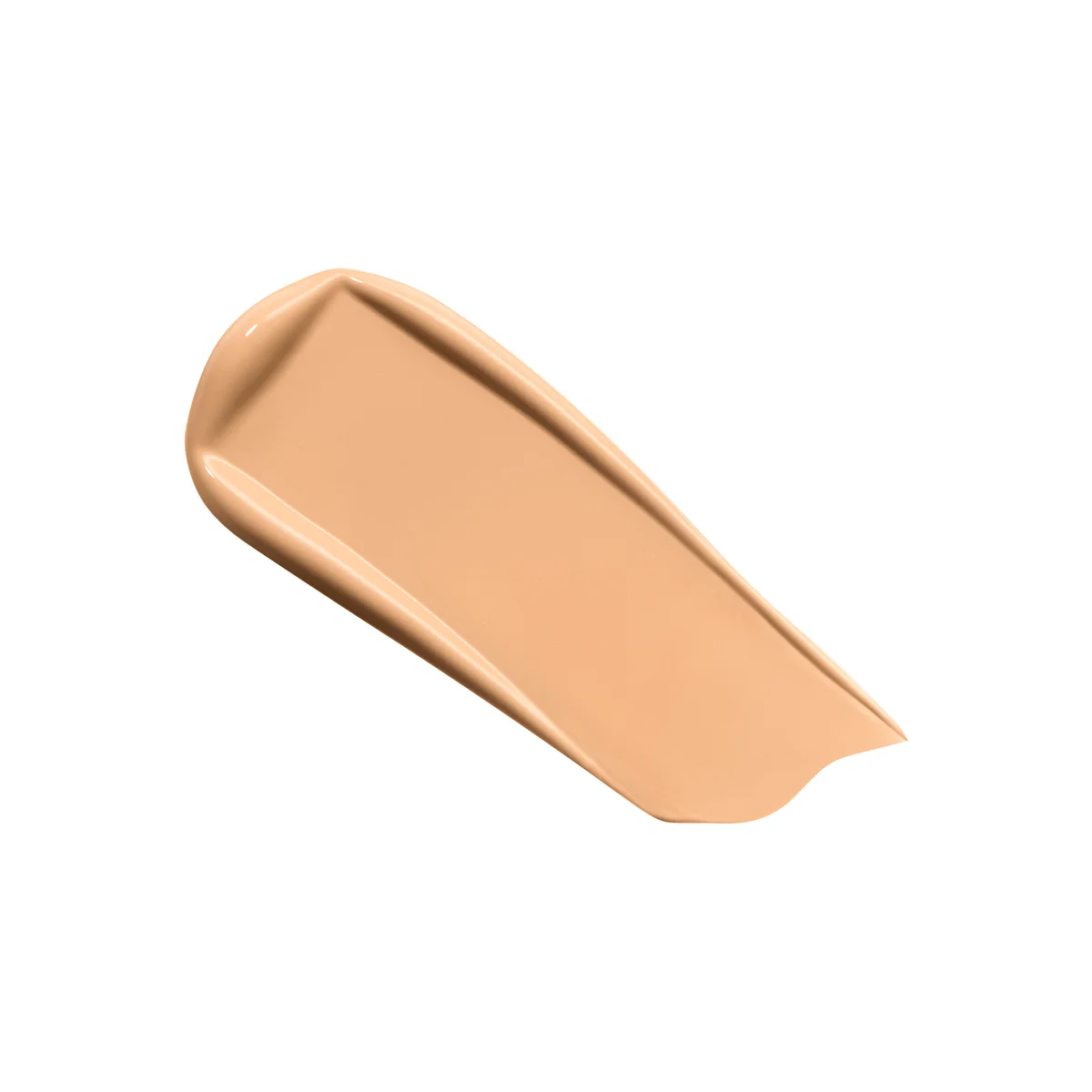 Beige makeup swatch on a white background