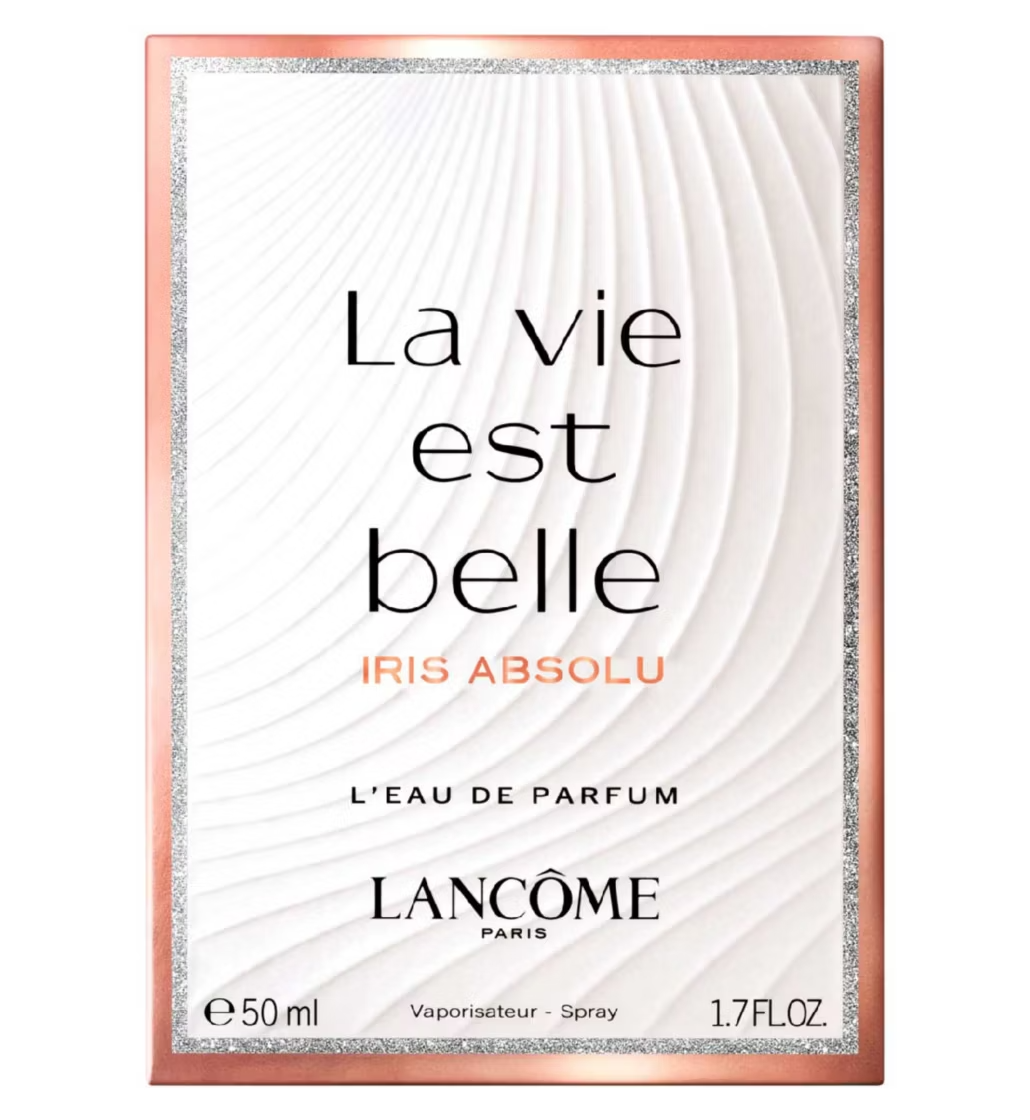 Advertisement for Lancéo with text 'La vie est belle' on a white background