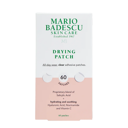 Mario Badescu skin care drying patch packaging on a white background