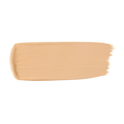 Beige makeup swatch on a white background