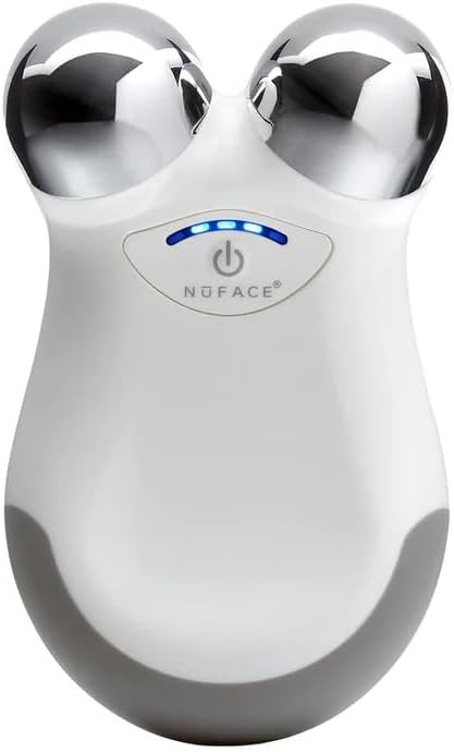 Nuface facial toning device on a white background