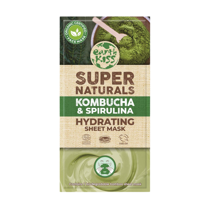 Earth Kiss - Organic Super Naturals Kombucha and Spirulina Hydrating Face Mask