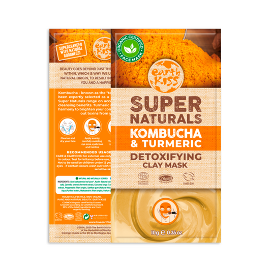 Earth Kiss - Organic Super Naturals Kombucha and Turmeric Detoxifying Clay Face Mask