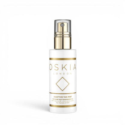 Oskia Adaptive Tan Mist bottle on a white background