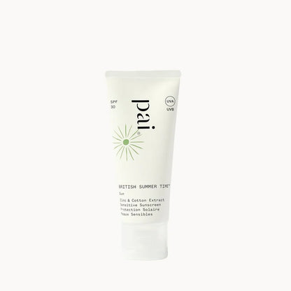 White skincare tube with 'pai' branding on a white background