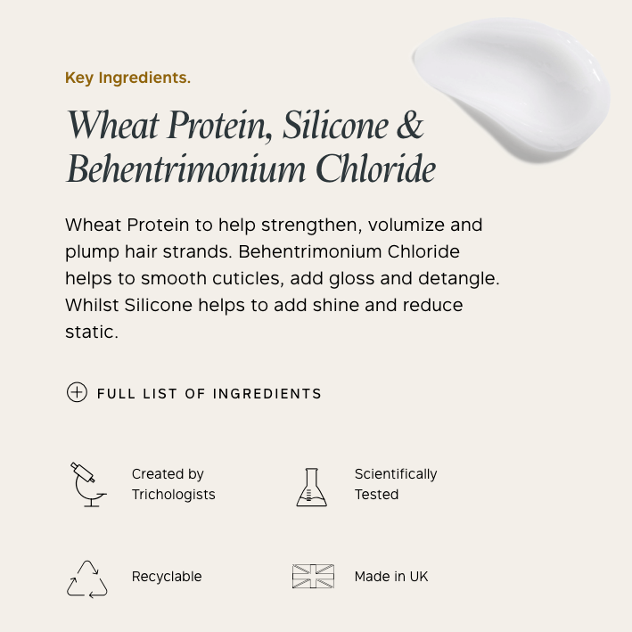 Product packaging with key ingredients listed and branding details.
