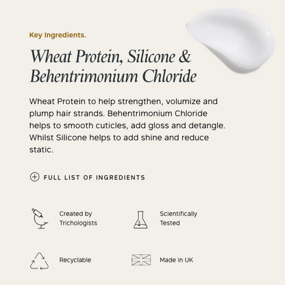 Product packaging with key ingredients listed and branding details.