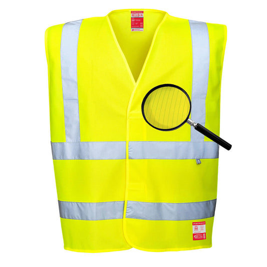 Portwest BizFlame Anti-Static Flame Resistan High Vis Vest - Sizes S & M ONLY