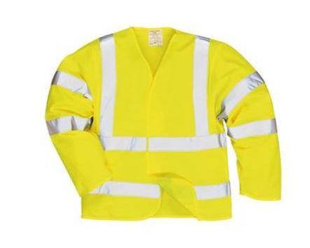Portwest Hi-Vis Yellow Jacket Flame Resistant Finish - FR73 - Size L/XL