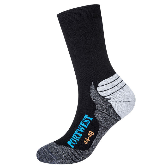 Portwest SK24 Bamboo Hiker Socks - (Black) Size UK 10-13