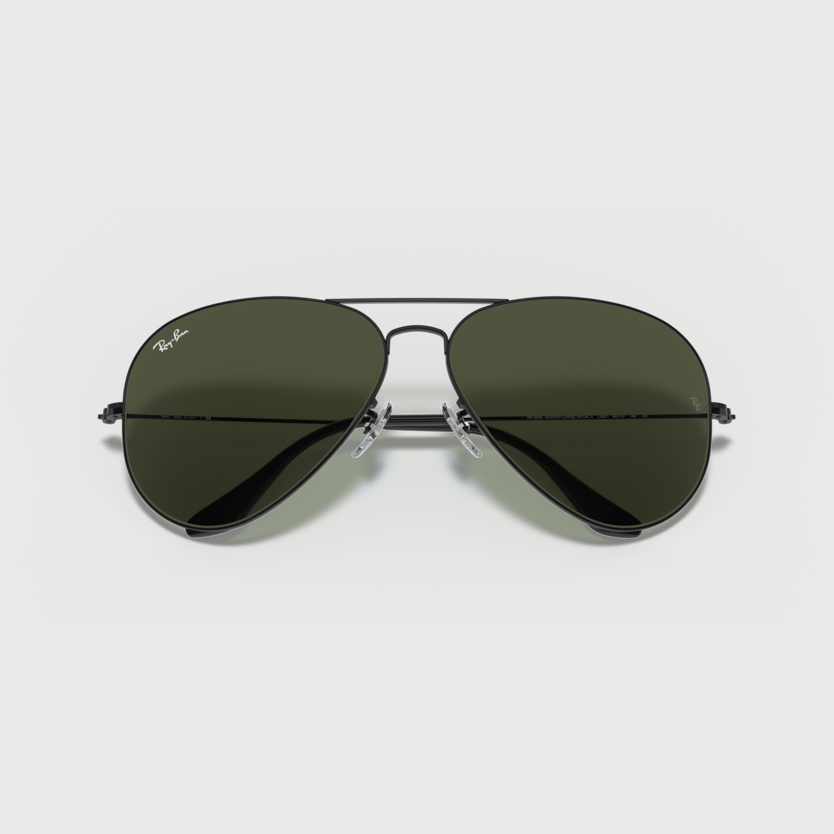 Ray-Ban Aviator Large Metal RB 3025 Sunglasses - Green Polarized