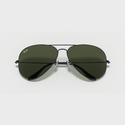 Ray-Ban Aviator Large Metal RB 3025 Sunglasses - Green Polarized