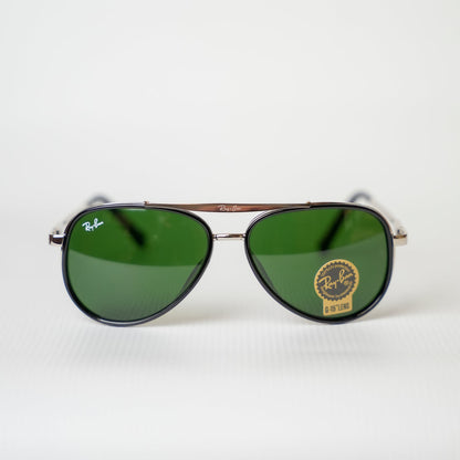 Ray-Ban Pilot Green Classic Gold Frame RB4414 685