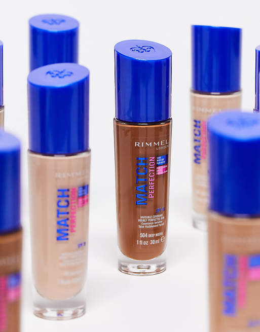 Rimmel London Match Perfection Foundation SPF 20 30ml Natural Beige | Lightweight & Hydrating Foundation