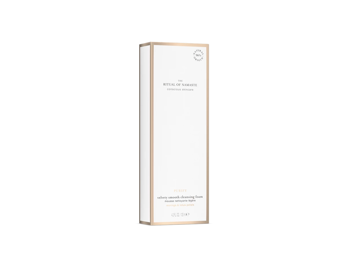 Rituals The Ritual of Namaste Velvety Smooth Cleansing Foam 125ml | Mild Lotus Face Cleanser for All Skin Types | Hydrating Foam Cleanser