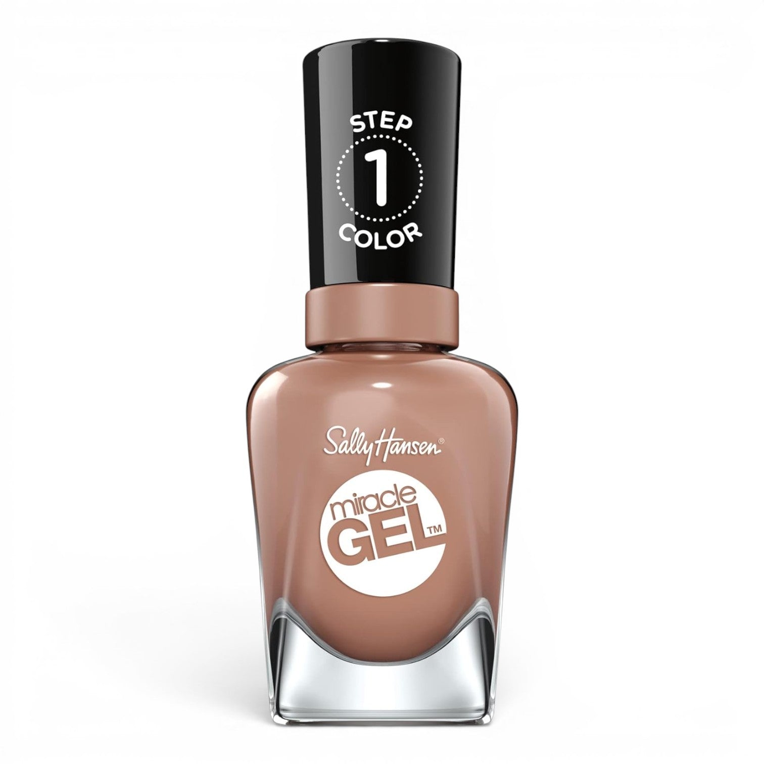 Sally Hansen Miracle Gel nail polish bottle on a white background