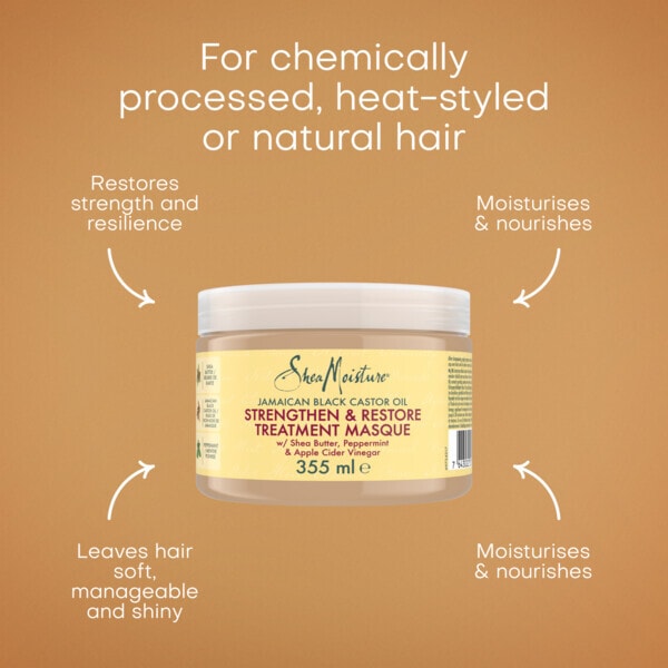 Shea Moisture Jamaican Black Castor Oil Strengthen & Restore Treatment Masque 355ml
