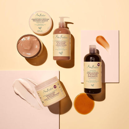SheaMoisture Jamaican Black Castor Oil Strengthen & Restore Shampoo 473ml | Sulphate Free Natural Shampoo for Textured Hair | Castor Oil Shampoo