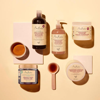 SheaMoisture Jamaican Black Castor Oil Strengthen & Restore Shampoo 473ml | Sulphate Free Natural Shampoo for Textured Hair | Castor Oil Shampoo
