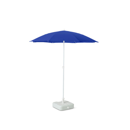 Tabilo Vibe 4 Seater Outdoor Table with Solas 1.8m Parasol & Base Set Cafe/Home