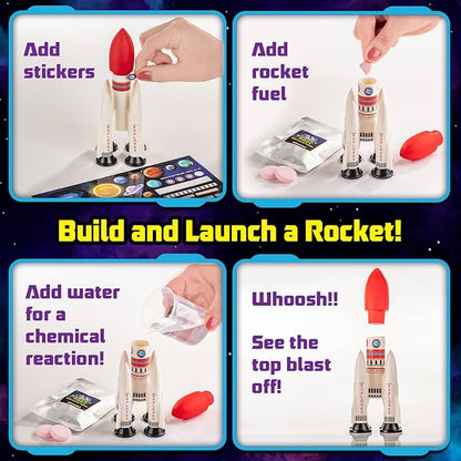 Space Science Galaxy Lab - Home Science Kit for Kids Learning, inc Rocket, Stickers & more!