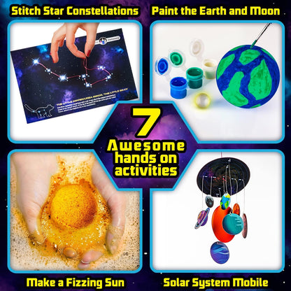 Space Science Galaxy Lab - Home Science Kit for Kids Learning, inc Rocket, Stickers & more!