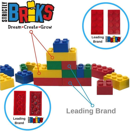 Strictly Briks - LEGO Compatible 672 Piece Bricks Building Starter Kit