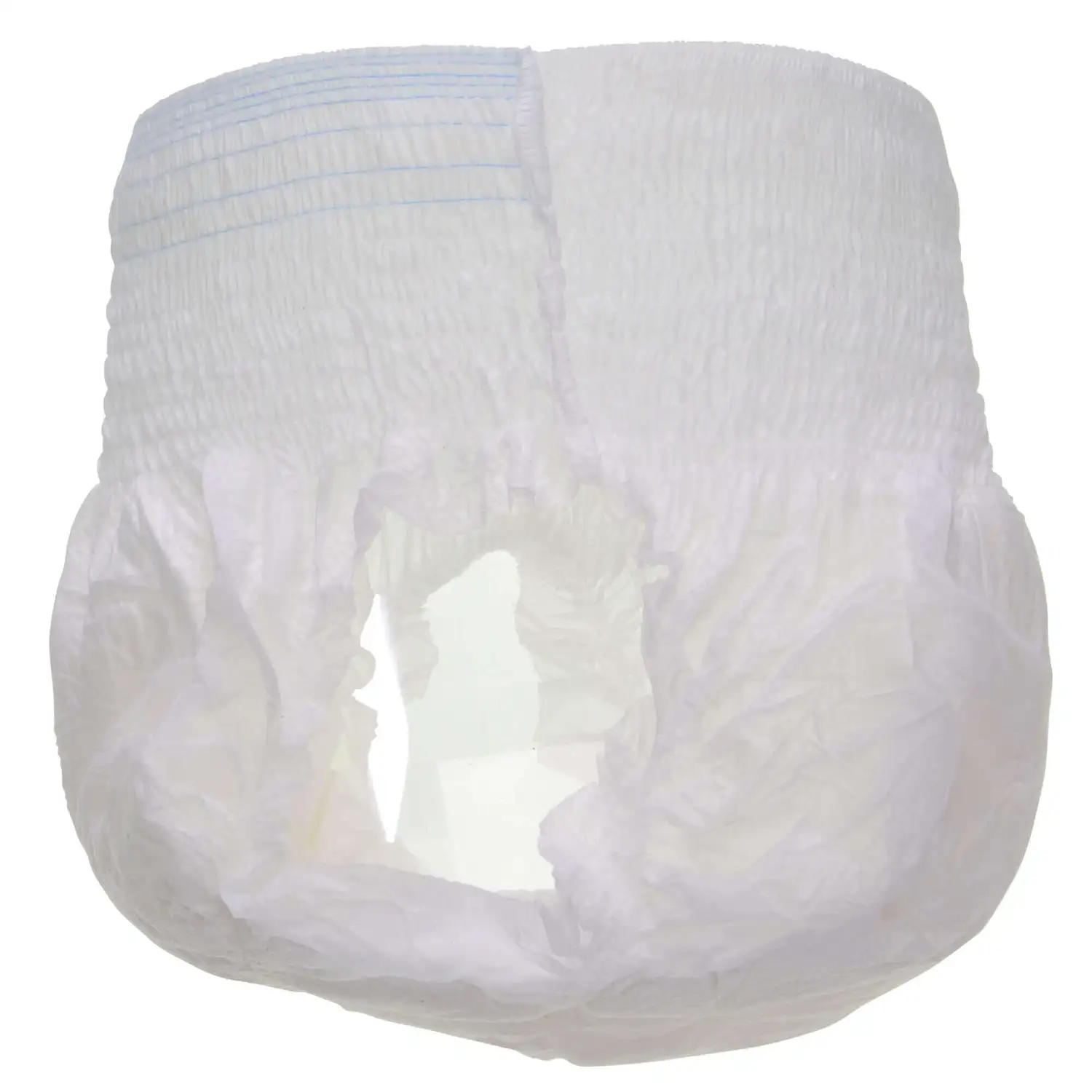 White diaper on a white background
