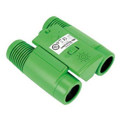 TTS See & Speak Recordable Binoculars 6-Pack – Green, 4x Magnification, 30s Voice Recorder, Ages 4–11 STEM learning