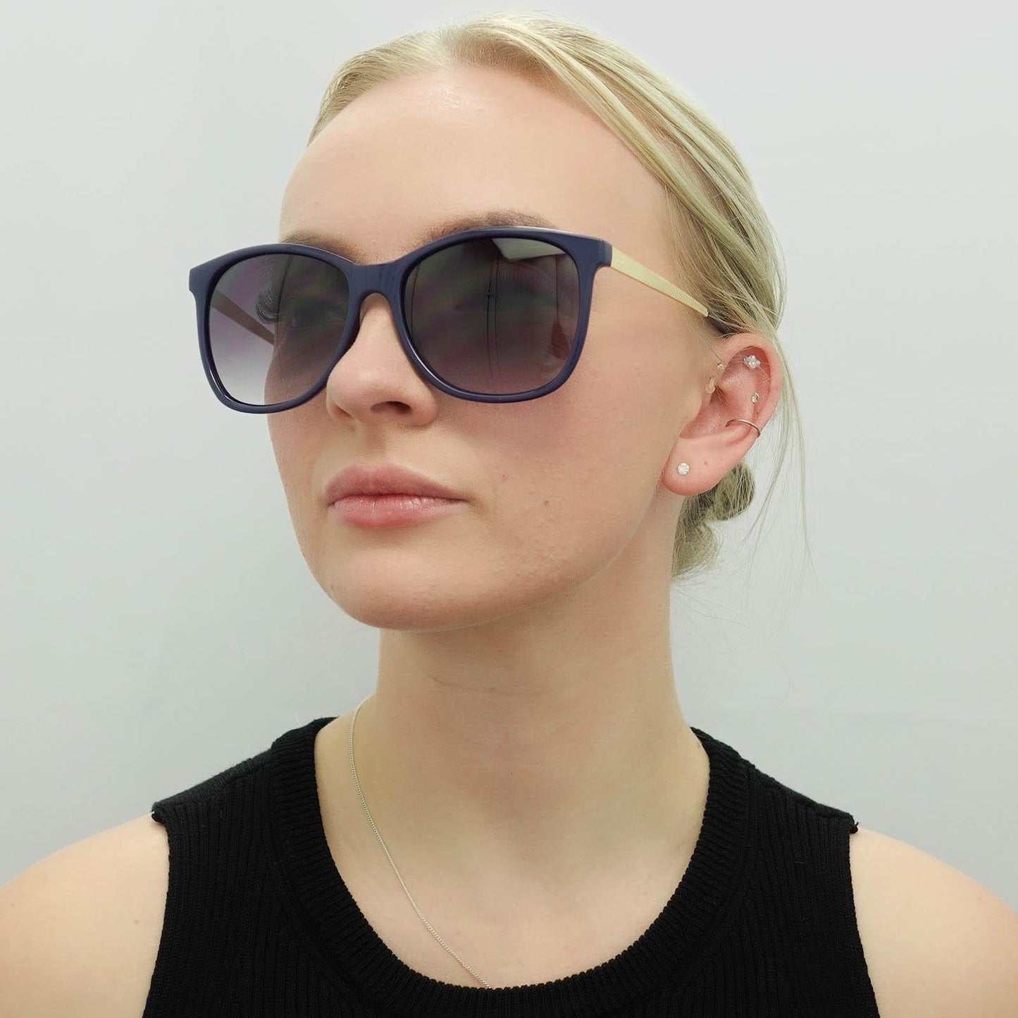 Ted Baker London Women's Sunglasses Round Blue Purple Gradient TB1673